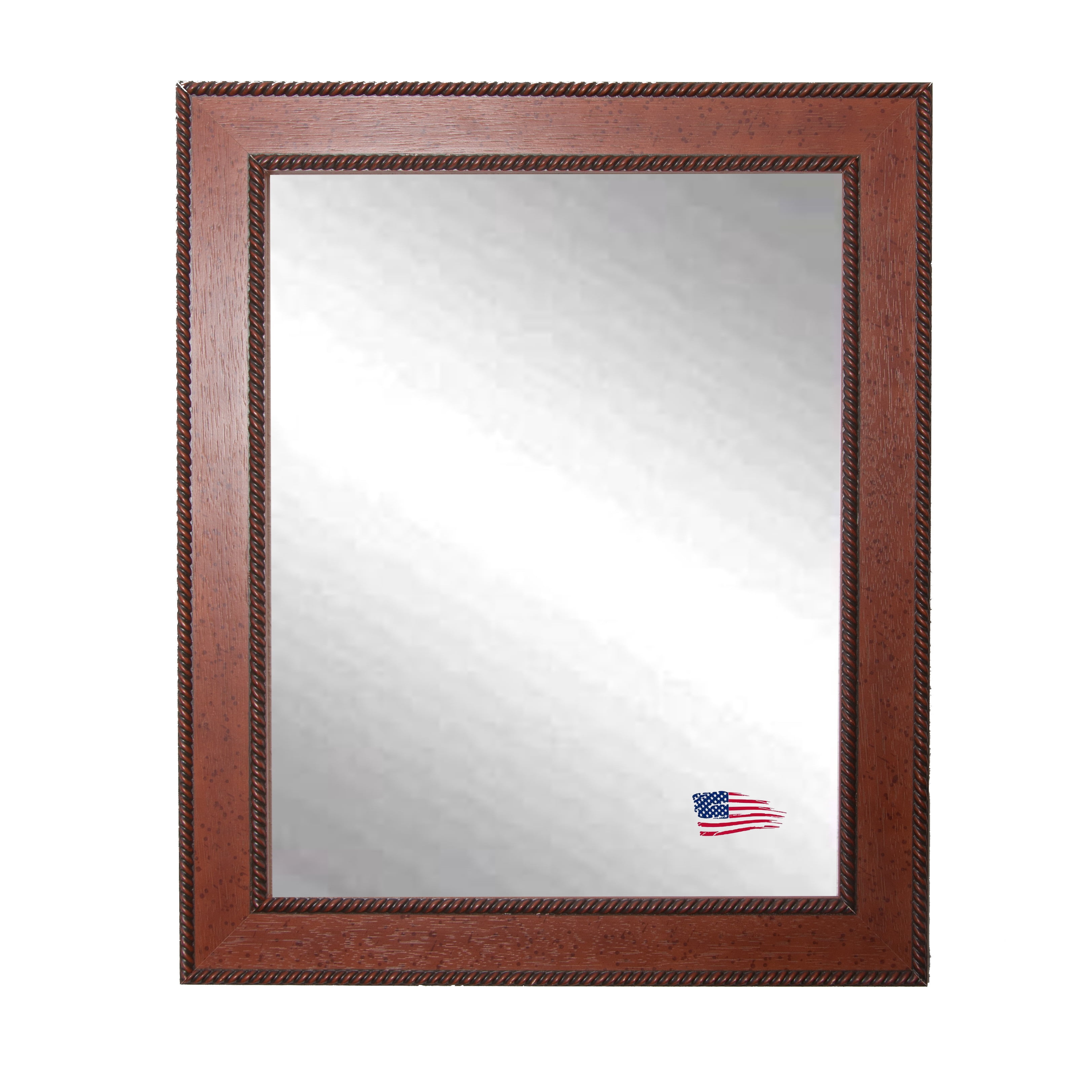 Rayne Ava Collection Rustic Rope Wall Mirror - (31 x 37)