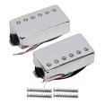 thumbnail image 1 of FLEOR Humbucker Pickup Ceramic Guitar Neck + Bridge Pickup Set Chrome Fit LP Style Electric Guitar, 1 of 4