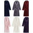 thumbnail image 5 of Dragonus Women's Fleece Long Robe Plush Warm Flannel Bathrobe, 5 of 5