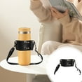 thumbnail image 1 of Taza con asa de cuero Lisbinx, taza cruzada ajustable para exteriores, accesorios para tazas, funda con cordón para taza, funda cruzada de cuero para taza, 1 of 7