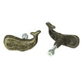 thumbnail image 5 of Zeckos Bronze Cast Iron Whale Drawer Pull Cabinet Knob Set of 6, 5 of 7