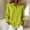 Yellow, variant on Wovilon Women's Gingham Check Button-Down Long Sleeve Shirt with Relaxed Fit, Collared Curved Hem Design for Spring Casual Office Work and Vacation Travel
