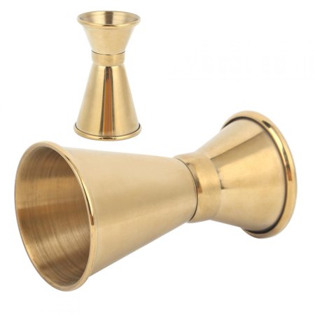 

Henmomu Cocktail Jigger Double Head Bar Measuring Cup Gold For Home Kitchen Bar Hotel Cafe KTV