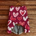 thumbnail image 4 of VISALY Valentines Sweaters Heart Sweater with Hearts Trendy Sweaters Dressy Casual Sweaters Oversized Sweaters Ribbed Pullover Sweaters Loose Casual Pullover Sweater Pullover Sweaters Red Xl, 4 of 4