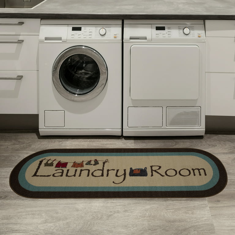 Lokhom Laundry Room Rug Runner Non Slip Laundry Mats Mudroom Laundromat  20X59