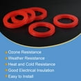 thumbnail image 4 of Unique Bargains Rondelle Plate en Silicone 1-1/2 Pieds DN40 Connecteur Rapide Rouge 10 Unités, 4 of 5