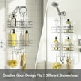 SRIWATANA Shower Caddy Hanging over Head, Bathroom Shower Organizer