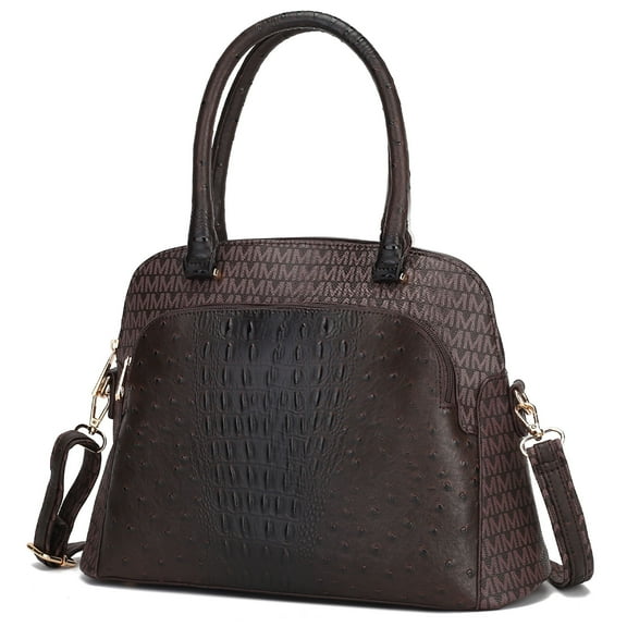 MKF Collection Fiona Crocodile Women Tote Bag, Handbag Purse by Mia K - Brown