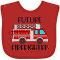 thumbnail image 3 of Inktastic Future Firefighter Red Fire Truck Engine Boys or Girls Baby Bib, 3 of 4