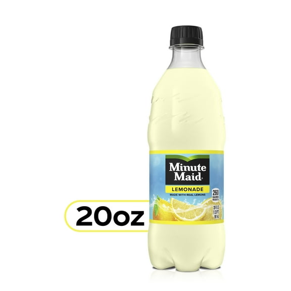Minute Maid Lemonade Juice Drink 20oz Bottles, 8 Units