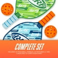 thumbnail image 5 of NERF 2 Player Pickleball Paddle Set - Youth Pickleball Equipment Set - (2) Wooden Paddles with Foam Grips + (2) Outdoor Balls for Kids - Carry Bag Included, 5 of 12
