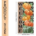 thumbnail image 2 of jopioc Fall Pumpkin Eucalyptus Door Cover for Front Porch, Autumn Thanksgiving Harvest Birthday Party Baby Shower Decoration and Supplies for Home, 70.8*35.4in, 2 of 6