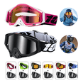 thumbnail image 1 of 2pcs Goglesss Motocross Gafas De Esquí Tacticos Anti Niebla Xtellar rosa, 1 of 3