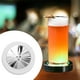 thumbnail image 5 of Base de cóctel con luz LED, posavasos, luces de colores, mantel luminoso, mantel intermitente para taza, para cerveza, champán, discoteca, hogar, Navi USB blanco Macarena montaña rusa de luz de destello, 5 of 7
