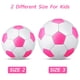 thumbnail image 3 of Pelotas de fútbol Deekin, 2 unidades con bomba, tamaños 2 y 3, rosa y blanco, 3 of 7