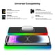 thumbnail image 5 of Cargador inalámbrico, cargador portátil de 15 W para coche, alfombrilla de carga inalámbrica RGB con 7 luces, almohadilla antideslizante para coche, carga rápida, cargadores de teléfono, carga inalámb, 5 of 8