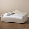 thumbnail image 5 of Bowery Hill Tufted Queen Daybed in Light Beige, 5 of 7