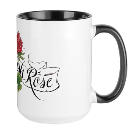

CafePress - Wild Irish Rose Large Mug - 15 oz Ceramic Large Mug