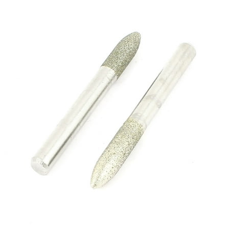 

Unique Bargains 2 Pcs 6mm x 60mm Tapered Tip Diamond Mounted Point for Rotary Tool