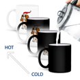 thumbnail image 4 of 3drose, Funny Cavalier King Charles Spaniel in Santa Hat Christmas Art, 11oz Magic Transforming Mug, 4 of 7