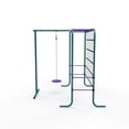 thumbnail image 3 of Plum® Metal Monkey Bars with Swing and Climbing Wall, 3 of 7