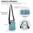thumbnail image 6 of HELLHERO Sunflower Paw Print Pattern Women Shoulder Bag Polyester Double Zipper Cross Body Purse for Travel Daily Use, 6 of 7