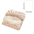 thumbnail image 3 of Floral Bow Printed Muslin Bed Sheet Set,Soft Breathable Cotton Fabric Fitted Sheet,Stylish Bedding Cover for Dorm Bedroom Household Sleeping Decor,79x59 Inch, 3 of 6
