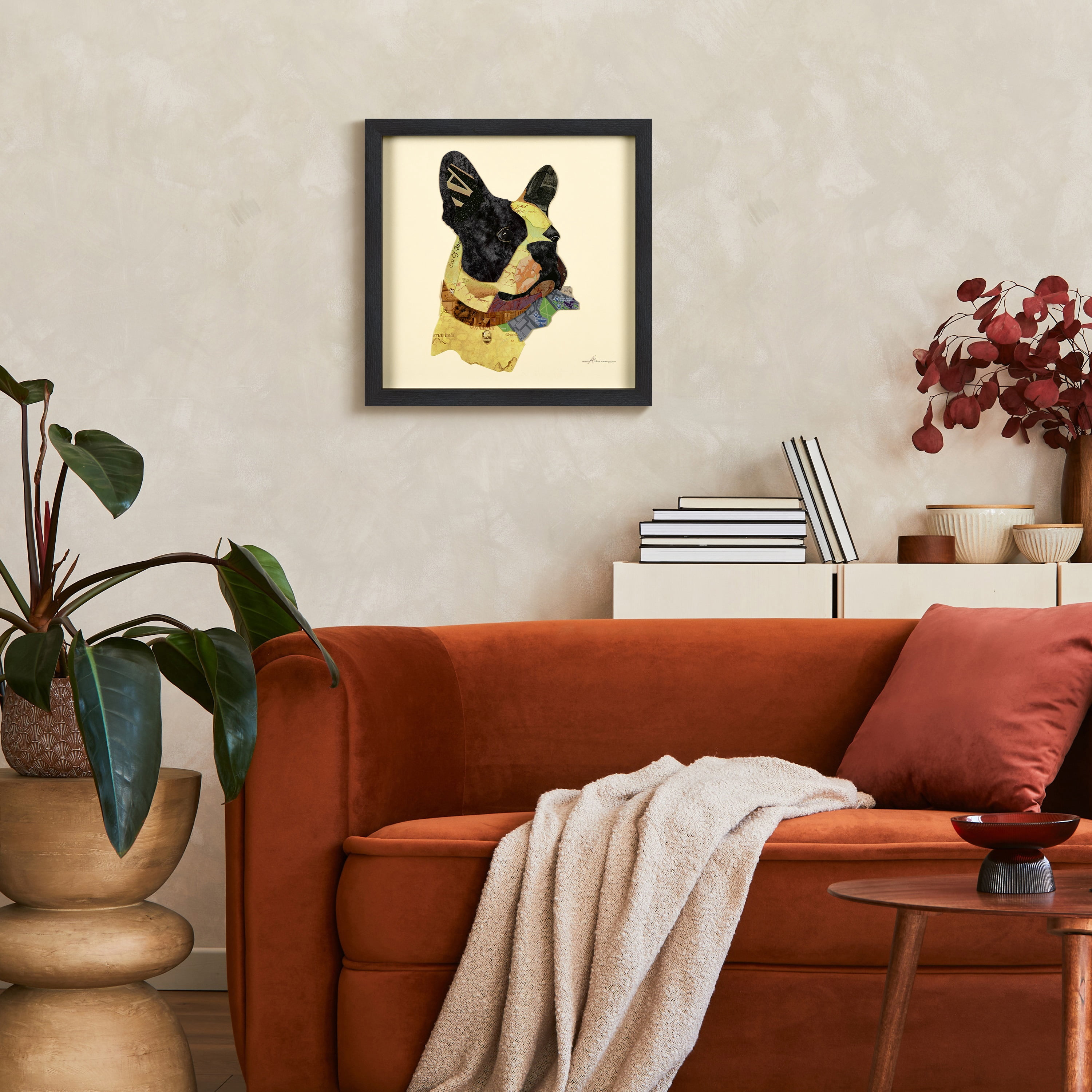 Empire Art Dog Animals & Insects Framed Mixed Media Art, by Alex Zeng
