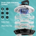 thumbnail image 4 of Cordless Robotic Pool Cleaner, Winny Pool Cleaner Automatic Pool Vacuum with Dual Filters, 80 Mins Runtime, Ideal for Flat Above Pools Up to 645 Sq.Ft (White and Blue), 4 of 10