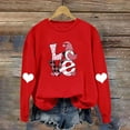 thumbnail image 6 of Sweatshirt for Women Casual Loose Valentines Day Printed Pullover Blouse Long Sleeved Crew Neck Comfortable Women Tops, 6 of 6