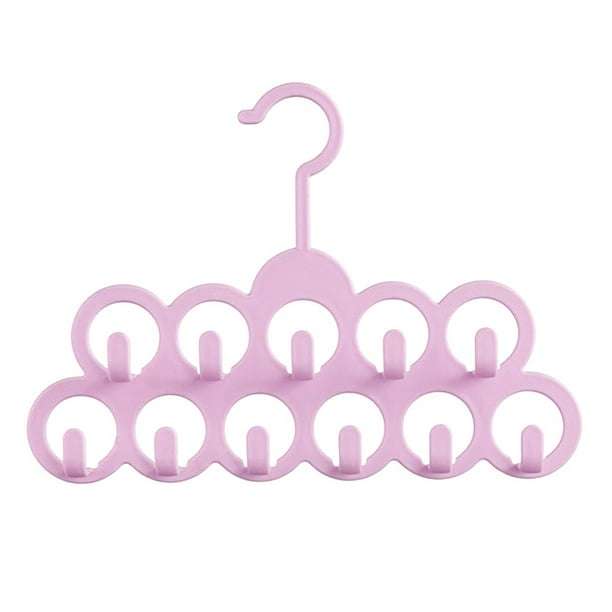 melotizhi Multifunctional Hangers NonSlip Hangers Saving Space Household Wardrobe Storage Hangers, Pink