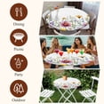 thumbnail image 6 of Spring Floral Round Tablecloth 36-44 Inch Round Fitted Table Cloth with Elastic Edge, Yellow Pink Pastoral Flowers Watercolor Waterproof Table Cover Protector for Outdoor Picnic Party Dining, 6 of 6