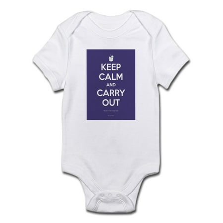 

CafePress - Keep Calm And Carry Out Body Suit - Baby Light Bodysuit