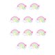 thumbnail image 3 of Monstrate Kit de decoración de pasteles, dibujos animados de arcilla polimérica, herramientas para hornear, decoración de arcoíris, velas de sonrisa arcoiris 10piezas, 3 of 6