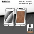 thumbnail image 2 of Zinc alloy+leather Car Key Case Cover For Chevrolet D 3/4/5 buttons key case Cruze Aveo Trax Sail Malibu Accessories, 2 of 25