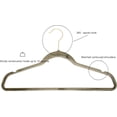 thumbnail image 4 of Concepts 10-Pack Dark Gray Acrylic Hangers with Gold Glitter & Heavy-Duty Gold Hooks – Slim, Space-Saving Non-Slip Clothes Hangers for Adult Dresses, Shirts, Jackets & Blouses, 4 of 4