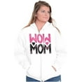 thumbnail image 3 of Wow Mom Freaking Awesome Mothers Day Womens Plus Size Graphic Zipper Hoodie Brisco Brands 2X, 3 of 5