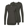thumbnail image 1 of Adar sous-Vêtements pour Femmes 2 Pack - Tee-Shirt de Confort à Manches Longues, 1 of 7