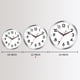 thumbnail image 3 of Reloj de pared AKCISOT, silencioso, funciona con pilas, 30 cm, plateado, 3 of 9