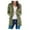 Army Green, variant on Women's Boho Patchwork Cardigan Long Sleeve Open Front Knit Sweaters Coat Pockets Coats for Women Black M