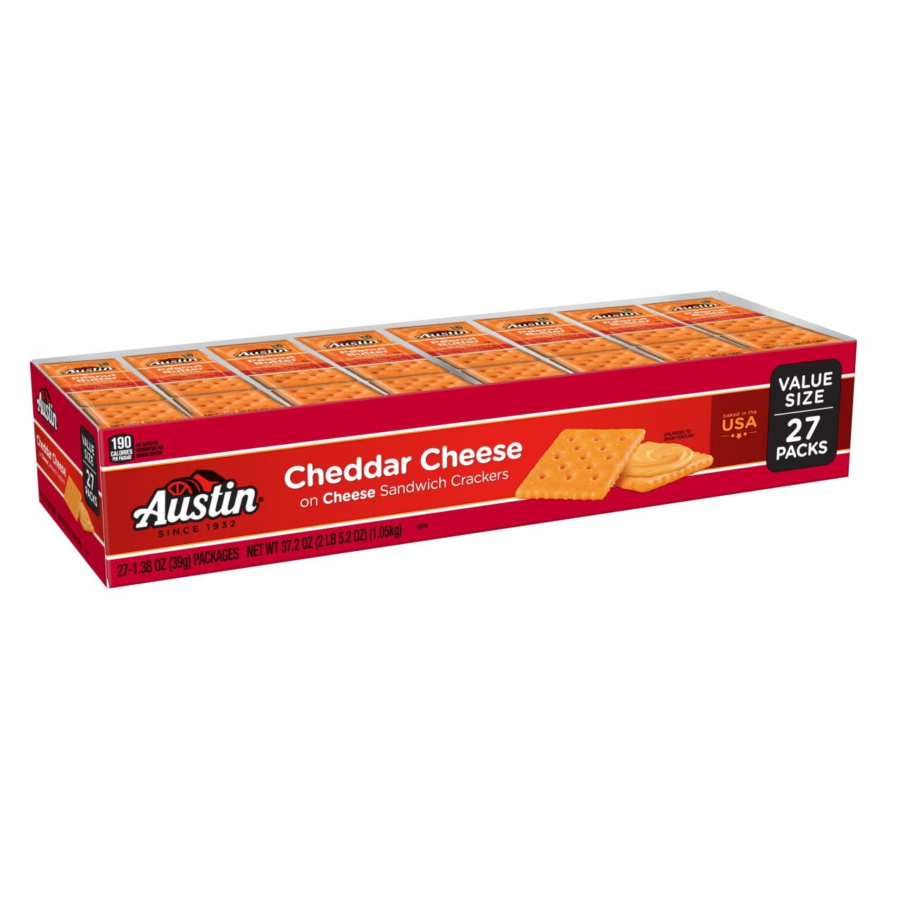 Austin, Sandwich Crackers, Cheddar Cheese on Cheese Crackers, Value