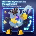 thumbnail image 3 of Electric Dancing Rock Saxophone Smooth with Music Light Noisy Intelligent Interactive toys Battery Powered Glowing Musical Blue, 3 of 5