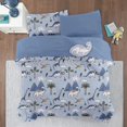thumbnail image 2 of Viviland Kids Comforter Bed Set Twin Size for Boys, 6 Pieces Bed in a Bag with Shams, Sheet Set and 1 Decorative Toy Throw Pillow, Dinosaur Blue Super Twin Soft Microfiber Kids Comforter Bedding Set, 2 of 5