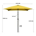 thumbnail image 6 of Ultrashades 6.5 ft Square Outdoor Patio Market Umbrella with Push Button Tilt and Crank Handle, Yellow, 6 of 6