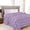 Lilac, variant on Cube Print All Season Fleece Blanket - Anti-Static - Plush, Soft and Cozy, King/California King, Navy Blue