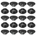 thumbnail image 1 of Uxcell Paquete de 20 respiraderos circulares de soffit, respiraderos redondos de acero inoxidable de 19 mm/0.75 pulgadas con malla para baño, hogar/oficina/cocina/armario/guardarropa [Negro], 1 of 7