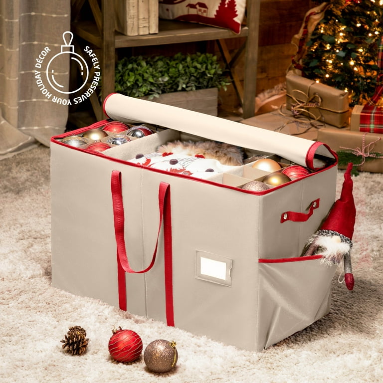 Buy Coonoor Christmas Ornament Storage - 128-3 Ornaments Organizer Storage  Box, Holiday Ornament Storage Container with 8 Removable Trays Online at  desertcartNorway