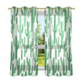 thumbnail image 6 of Yayeee Window Curtains Light Filtering 63"x42" Grommet Panel Pair Home Living Room Decor, Cactus Pattern, 6 of 7