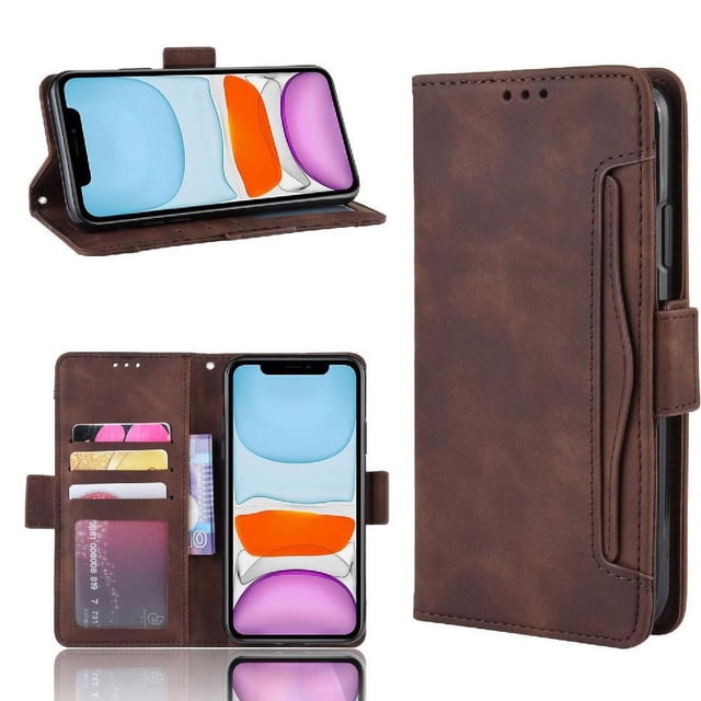 Funda Tipo Billetera GANGXUN para iPhone 12 – Tapa Flip con Tarjetero