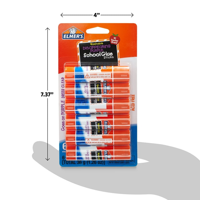 School Glue Sticks, 0.21 oz/Stick, Dries Clear, 12 Sticks/Box - Reliable  Paper